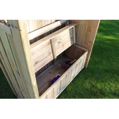 Zest Garden Dorset Wooden Arbour & Storage Box