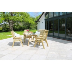 Zest Garden Freya 6 Seater Wooden Dining Set