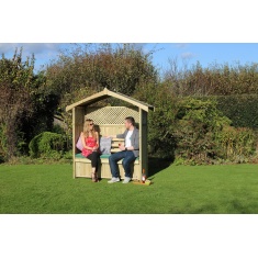 Zest Garden Hampshire Wooden Arbour & Storage Box