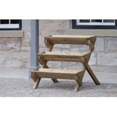 Zest Garden Stepped Wooden Herb Planter