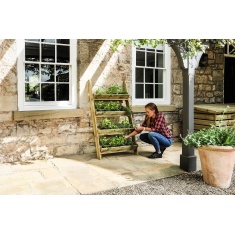 Zest Garden Wooden Ladder Planter