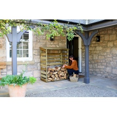 Zest Garden Wooden Log Store