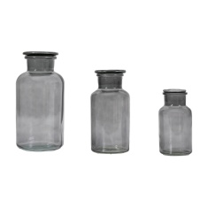 Apotheca Jar Set of 3 - Smoke
