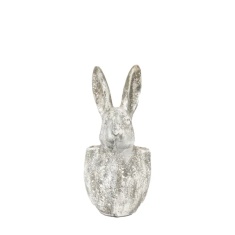 Bunny Large Pot - Distressed White