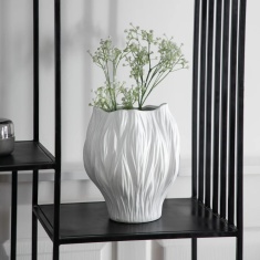 Flora Large Vase - White