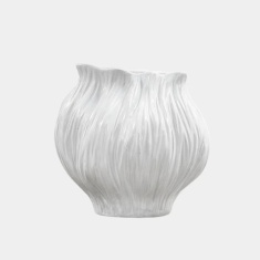 Flora Medium Vase - White