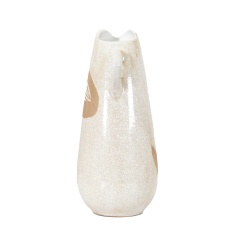 Goya Pitcher Vase Reactive - White/Brown