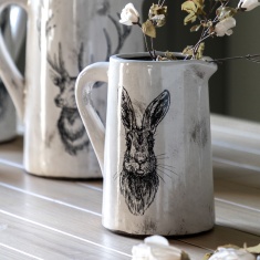 Hare Large Pitcher Vase - Distressed