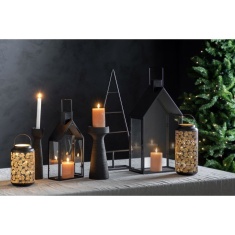 Luna Set of 2 Candlesticks - Black