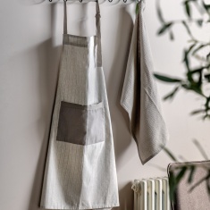 Natural Stripe Apron