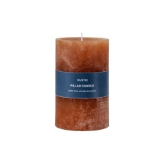 Rustic Pillar Candle - Amber Rustic Pillar Candle - Amber