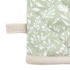 Sage Floral Single Oven Glove