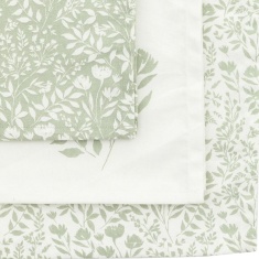 Sage Floral Teatowel - 3 Pack