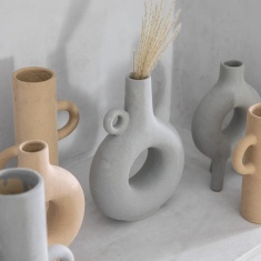 Soren Vase - Light Grey