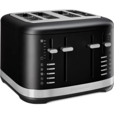 KitchenAid 5KMT4109BBM Manual Control 4 Slice Toaster - Matte Black