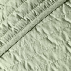 Bianca Quilted Lines Bedspread 220x230cm - Sage