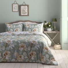 Appletree Heritage Eleanor Duvet Cover Set - Green Appletree Heritage Eleanor Duvet Cover Set - Green