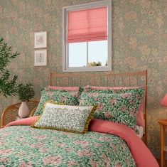 Morris & Co Honeysuckle Evergreen Duvet Cover Set