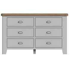 Hexham Painted Grey 6 Drawer Chest