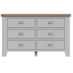 Hexham Painted Grey 6 Drawer Chest