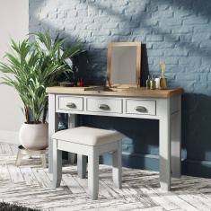 Hexham Painted Grey Dressing Table Stool