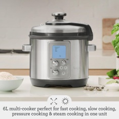 Sage BPR700 The Fast Slow Pro Pressure Cooker 6L - Stainless Steel