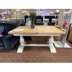 Clevedon 160cm/210cm Extending Dining Table - White/Oak