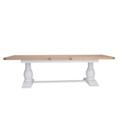 Clevedon 2.2m Extending Table - White/Oak