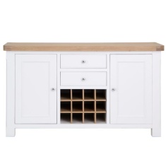Clevedon Large Sideboard - White/Oak