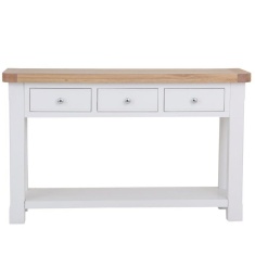 Clevedon Console Table - White/Oak