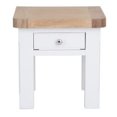 Clevedon Lamp Table - White/Oak