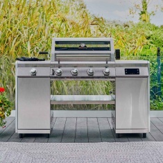 Grillstream Pro Island 4 Burner Hybrid Gas Barbecue