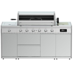 Grillstream Pro Island 6 Burner Hybrid Gas Barbecue