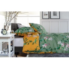 Deyongs Bird Garden Duvet Set - Sage/Gold