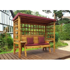 Charles Taylor Wentworth 3 Seater Arbour with Cushions & Roof Cover