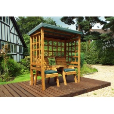 Charles Taylor Henley Twin Seat Arbour with Cushions & Roof Cover