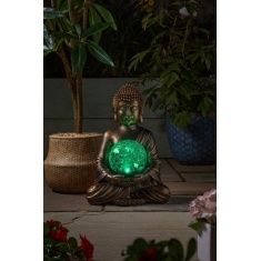 Smart Solar Gazing Buddha Solar Figurine