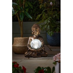 Smart Solar Gazing Buddha Solar Figurine