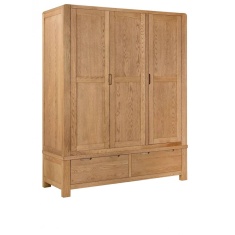 Zurich Triple Combination Oak Wardrobe