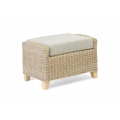 Desser Corsica Natural Wash Footstool & Cushion