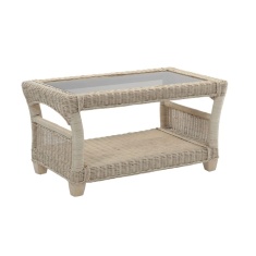 Desser Corsica Natural Wash Coffee Table & Glass