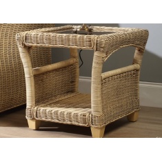 Desser Corsica Natural Wash Lamp Table & Glass