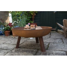Woodlodge Glasto 75cm Steel Firepit With Legs