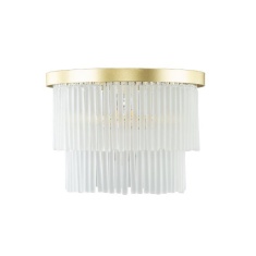 BHS Aubrey 2 Tier Flush Ceiling Light - Brass