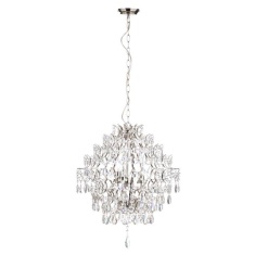 BHS Lisa 3 Light Pendant Ceiling Light - Nickel