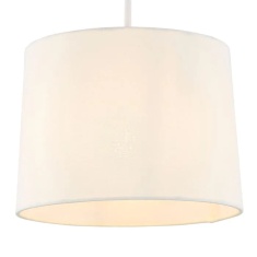 BHS Mira Easy Fit Linen Light Shade 25cm - Natural