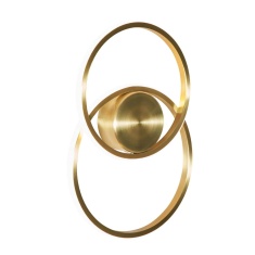 BHS Pei 2 Ring Ceiling/Wall Light - Brass BHS Pei 2 Ring Ceiling/Wall Light - Brass