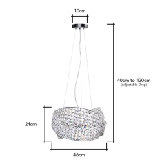 BHS Cypress Pendant - Chrome