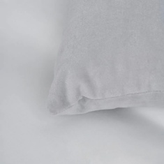 BHS Matte Velvet Cushion 43cm - Silver