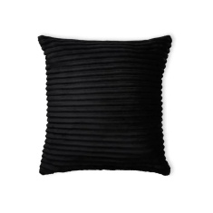 BHS Ribbon Velour Cushion 45cm - Black BHS Ribbon Velour Cushion 45cm - Black